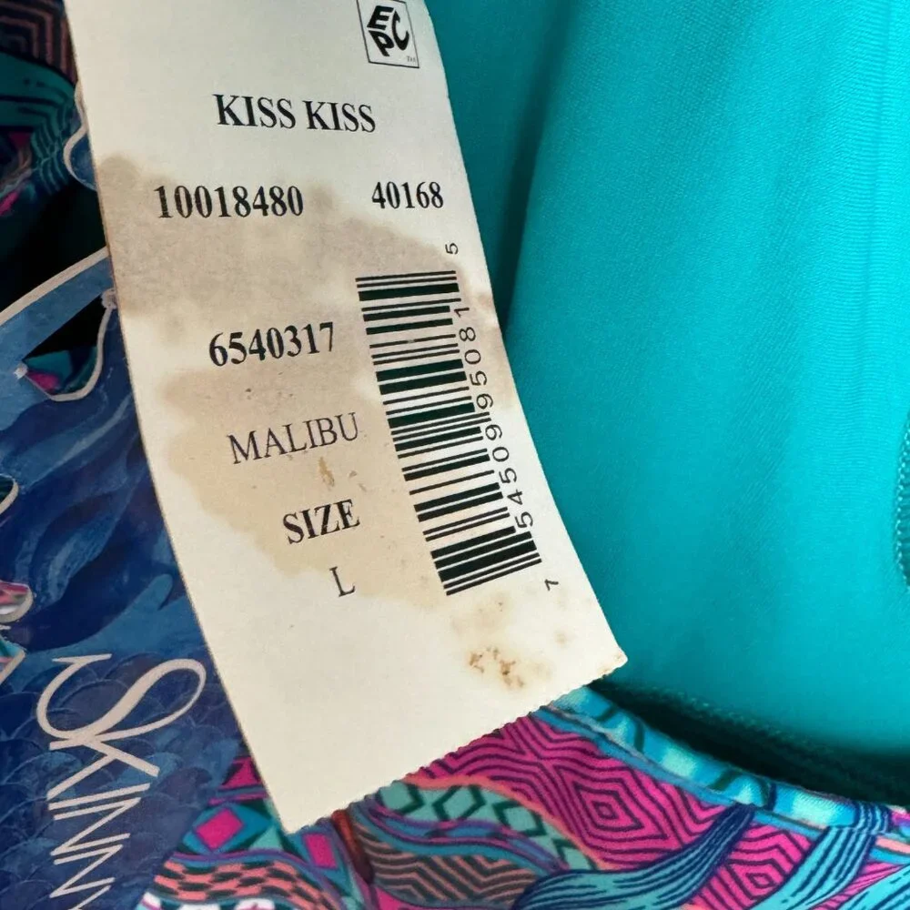 NWT Skinny Dippers Mojito Kiss Kiss Soft Cup One Piece Swimsuit Size L - Picture 12 of 16